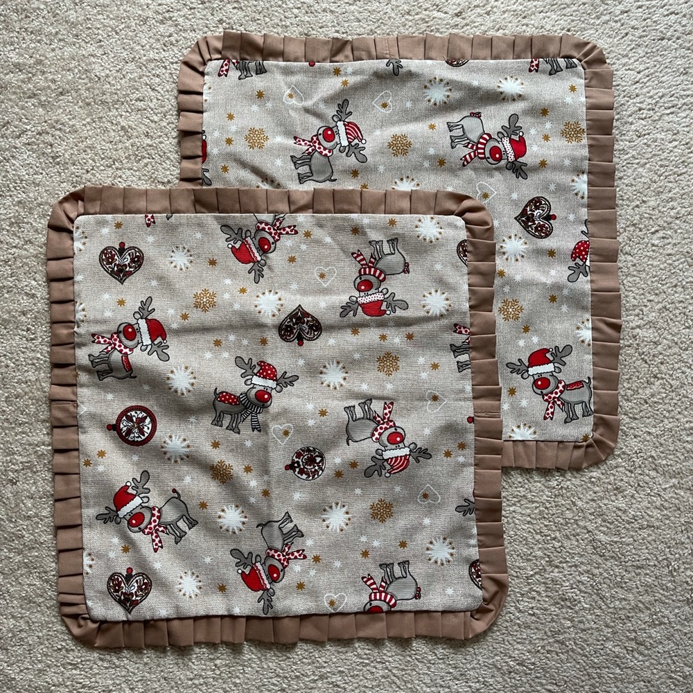 2 Christmas Pillow Covers
